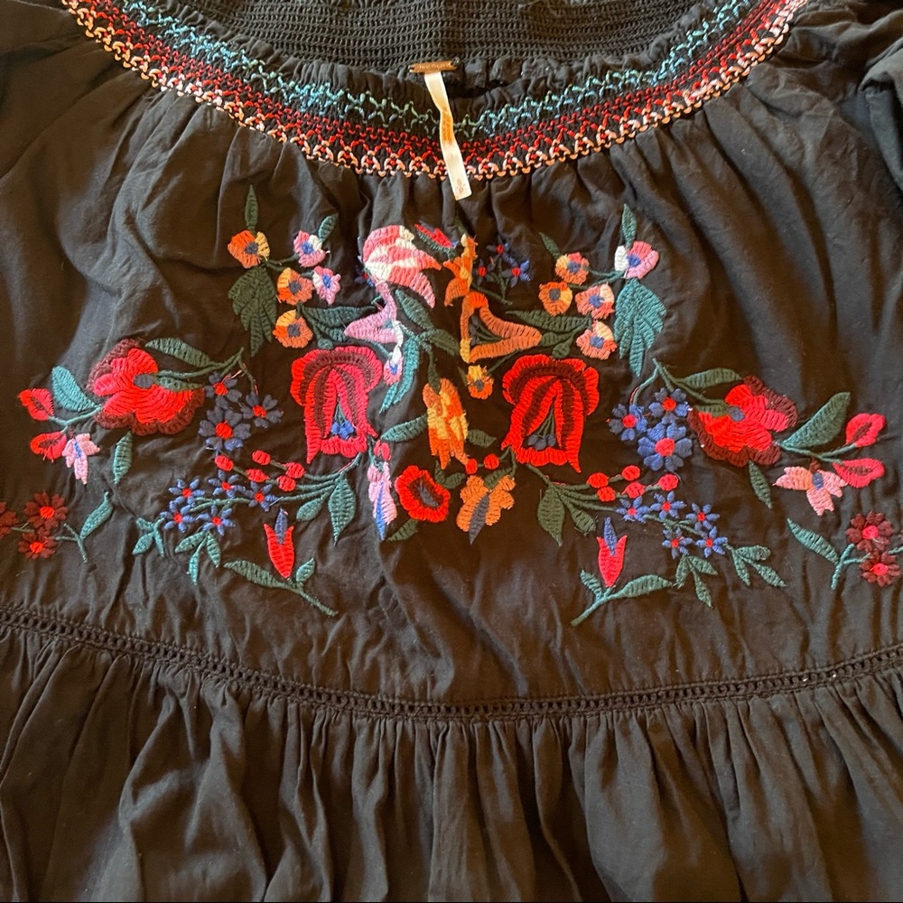 Free People Sun Beams Dress in Black - Picture 7 of 12